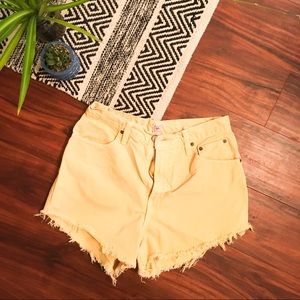 Vintage High Waisted Cutoff Jean Shorts